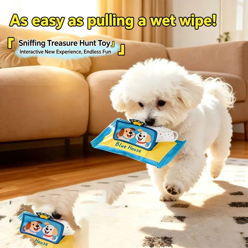 New Pet Toys, Sniffing Training, Wet Wipes, Tissues, Hiding Food, Leaking Food, Puzzle Training