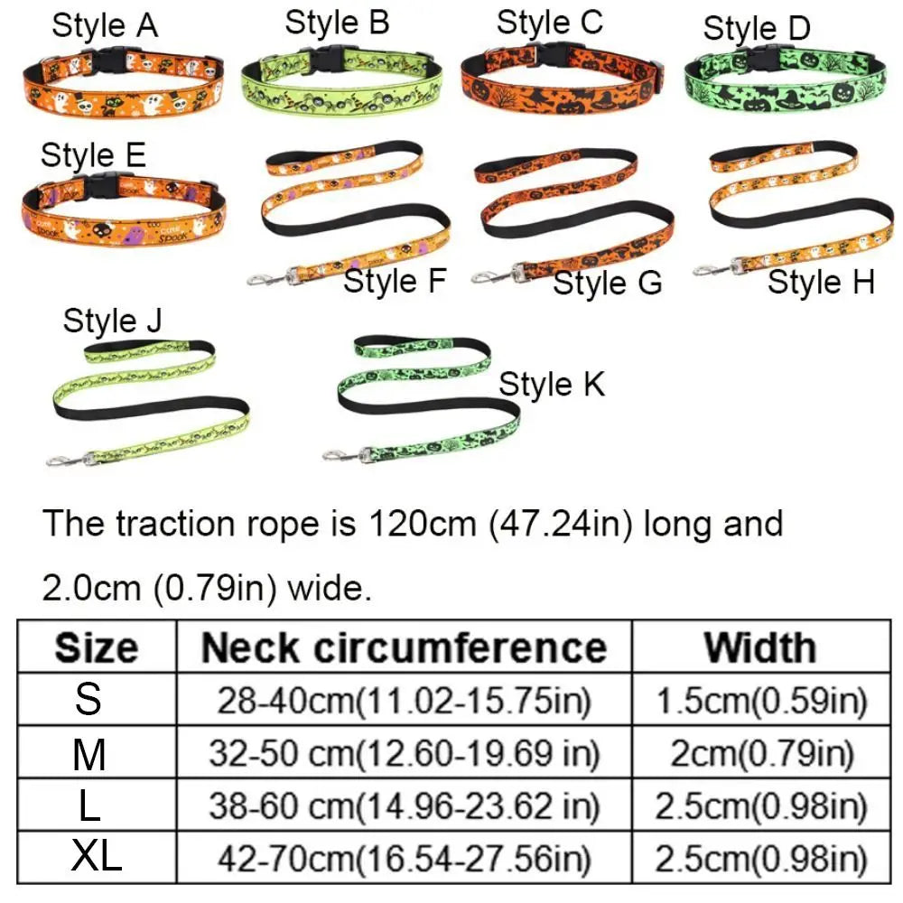 Decorative Halloween Dog Collar,Adjustable/Quick Release