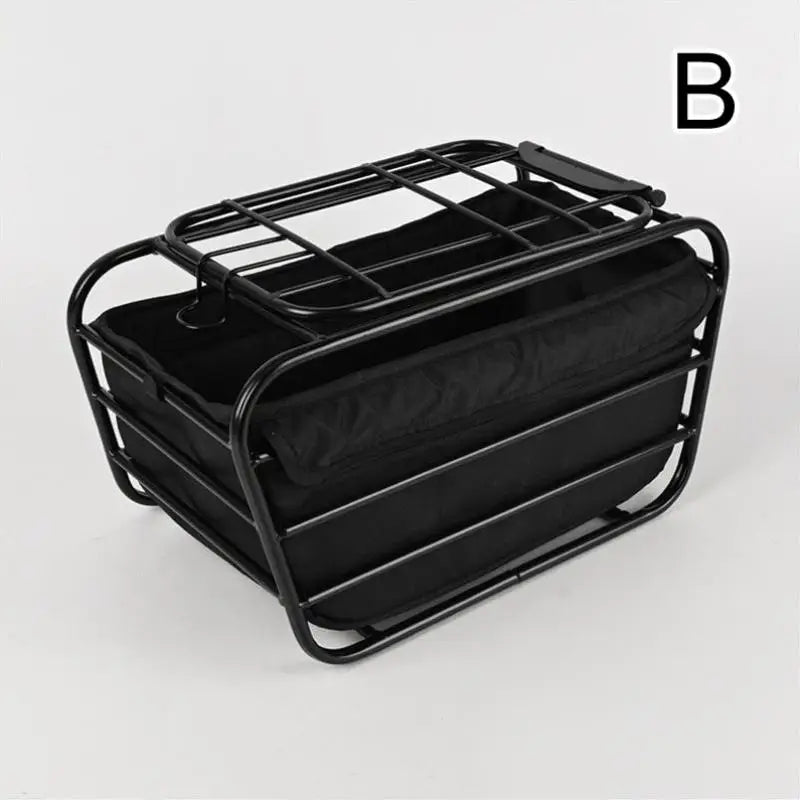 2-in-1 Dog Bike Basket for Rear Rack Portable Pet Carrier Cargo Basket Fits Most Bikes for Small Medium Dogs