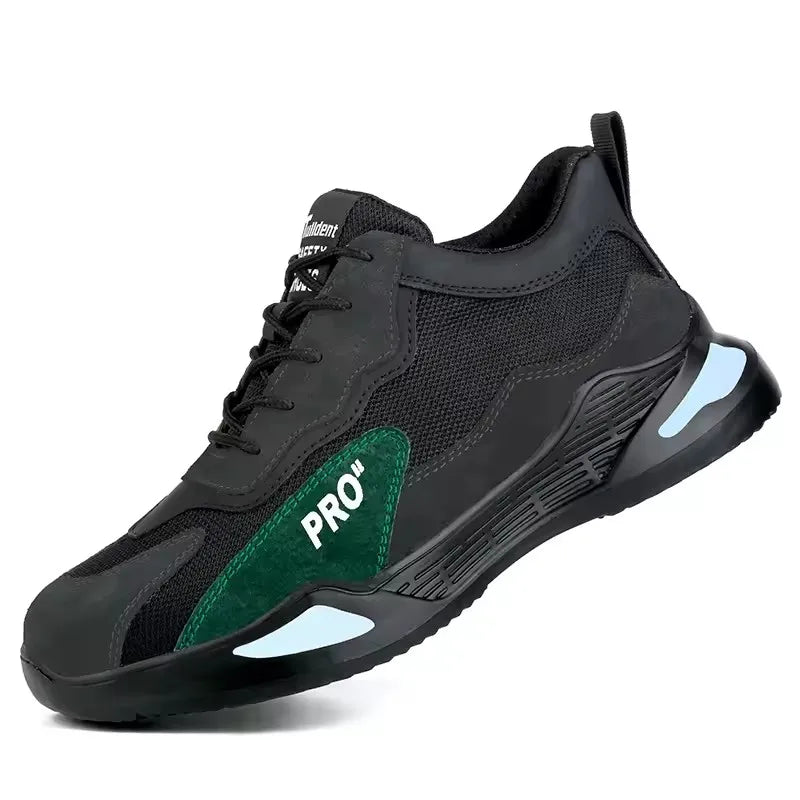 Fashion Sports Shoes Work Boots Puncture-Proof Safety Shoes Men Steel Toe Shoes Security Protective Shoes Tactical Boots