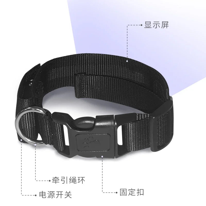 LED Light UP Dog Collar Bluetooth APP Programmable