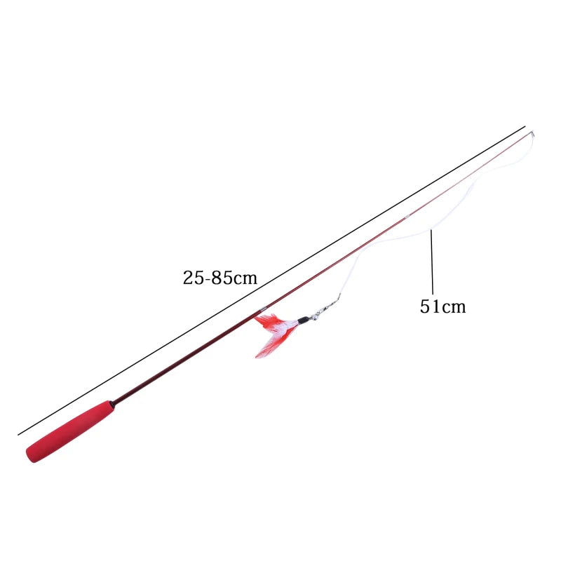 Pet Toy Super Long Three Section Telescopic Rod