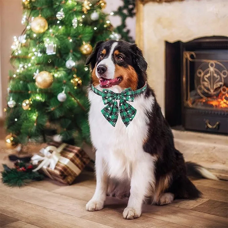 Christmas Tie for Dogs and Cats, Snowflake Collar