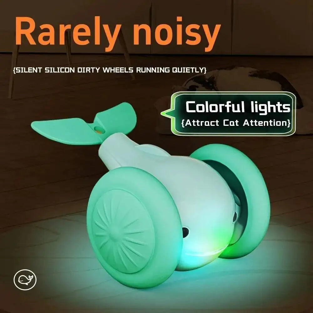 New Interactive Cat Toy Electric Whale Car Automatic Teaser