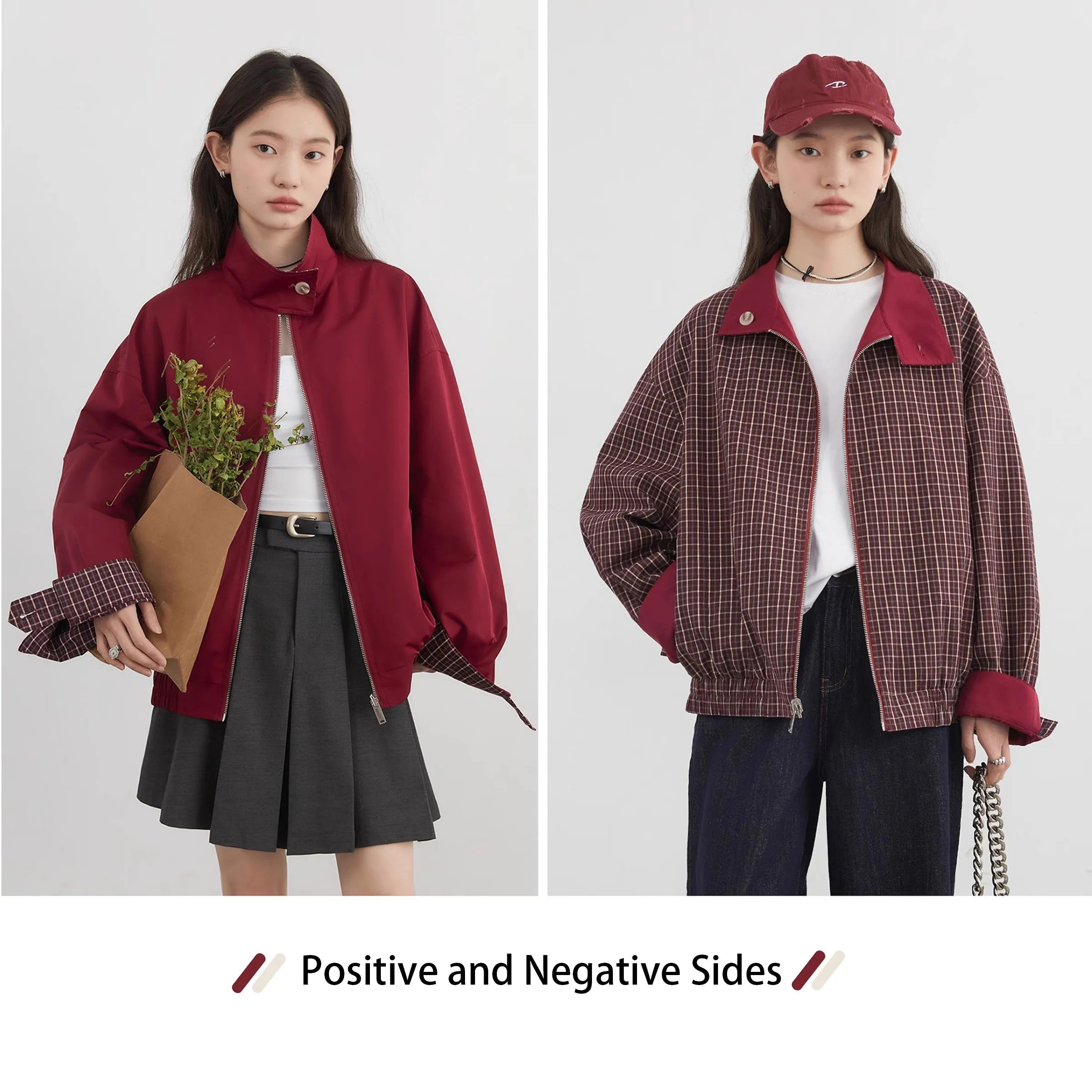 CHIC VEN Women Jackets Casual Reversible Stand Up Collar Workwear Female Coat Spring Autumn 2026 Woman Ourterwear