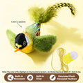 Emulates the Bird Sound to Amuse the Cat Elastic Rope to Relieve Boredom and Resist Scratching and Biting