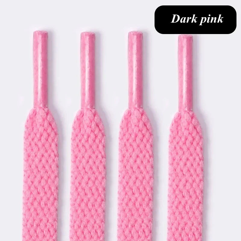 1pair /2PCS Thicken Laces Shoe Athletic String Flat Shoelaces of Sport White Leisure Women Sneaker Lacet Shoelaces Accessories