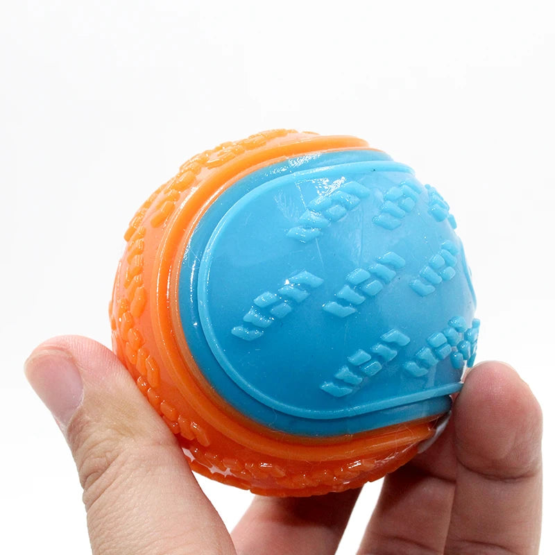 Soft TPR Toys for Teeth Cleaning Bite Resistance Squeaky