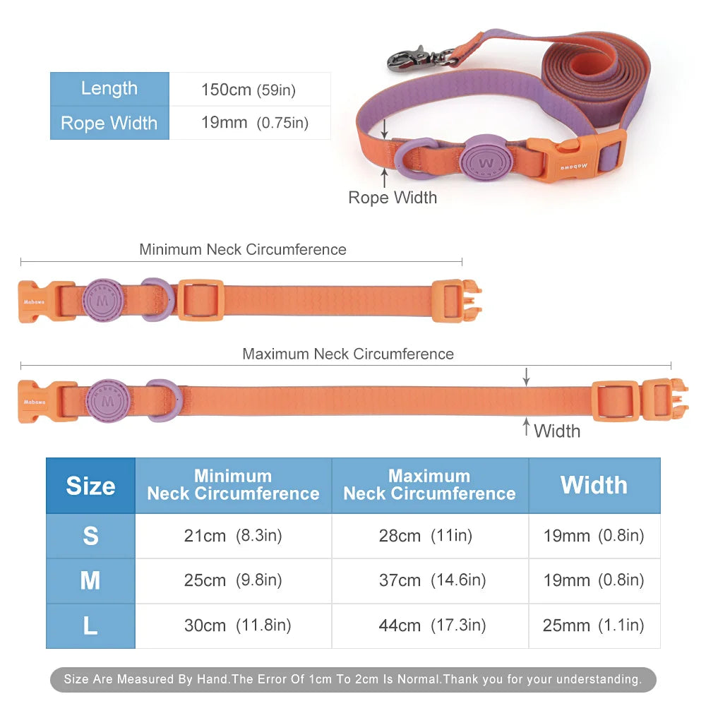 Pet Collars For Puppy Small Medium Dogs Leash Rope
