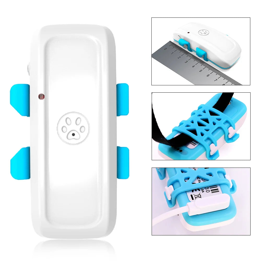 4G Pet GPS Tracker Realtime Tracking Dog Cat Animal Finder  GSM GPS Locator Crawler Geo-fence Free APP