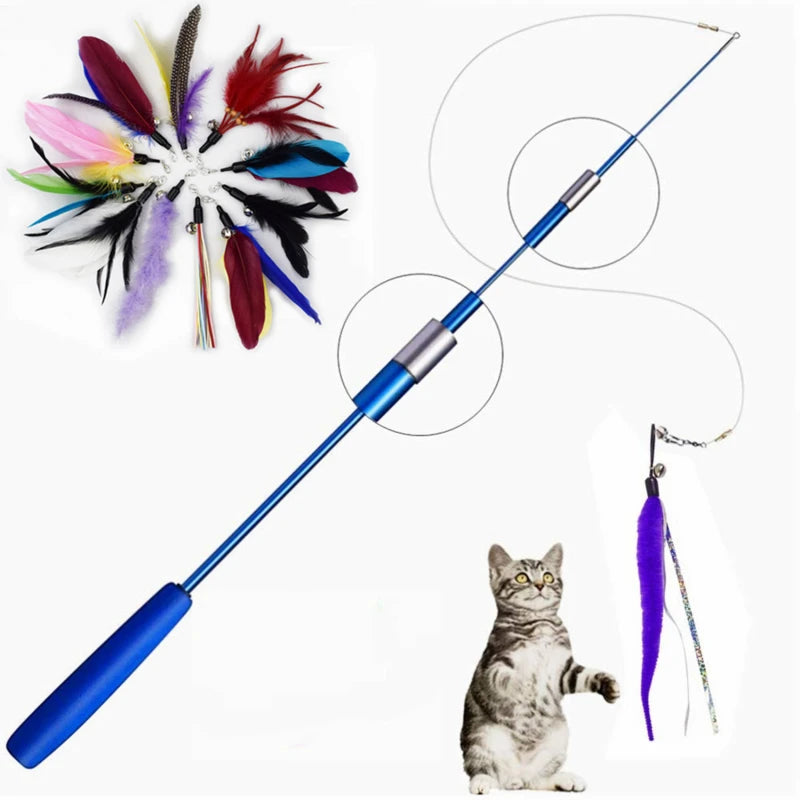 Pet Toy Super Long Three Section Telescopic Rod