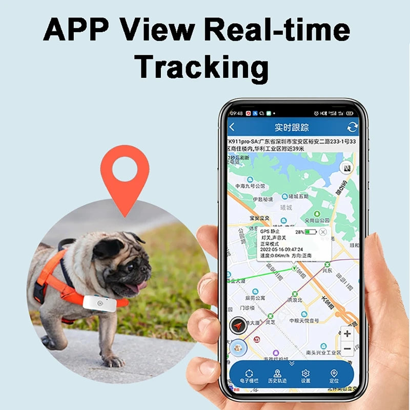 4G Pet GPS Remote Tracker IP67 Waterproof Portable GPS Locator