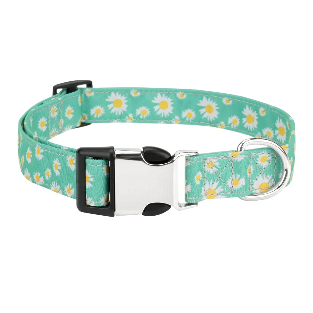 Chrysanthemum Pattern Pet Collar