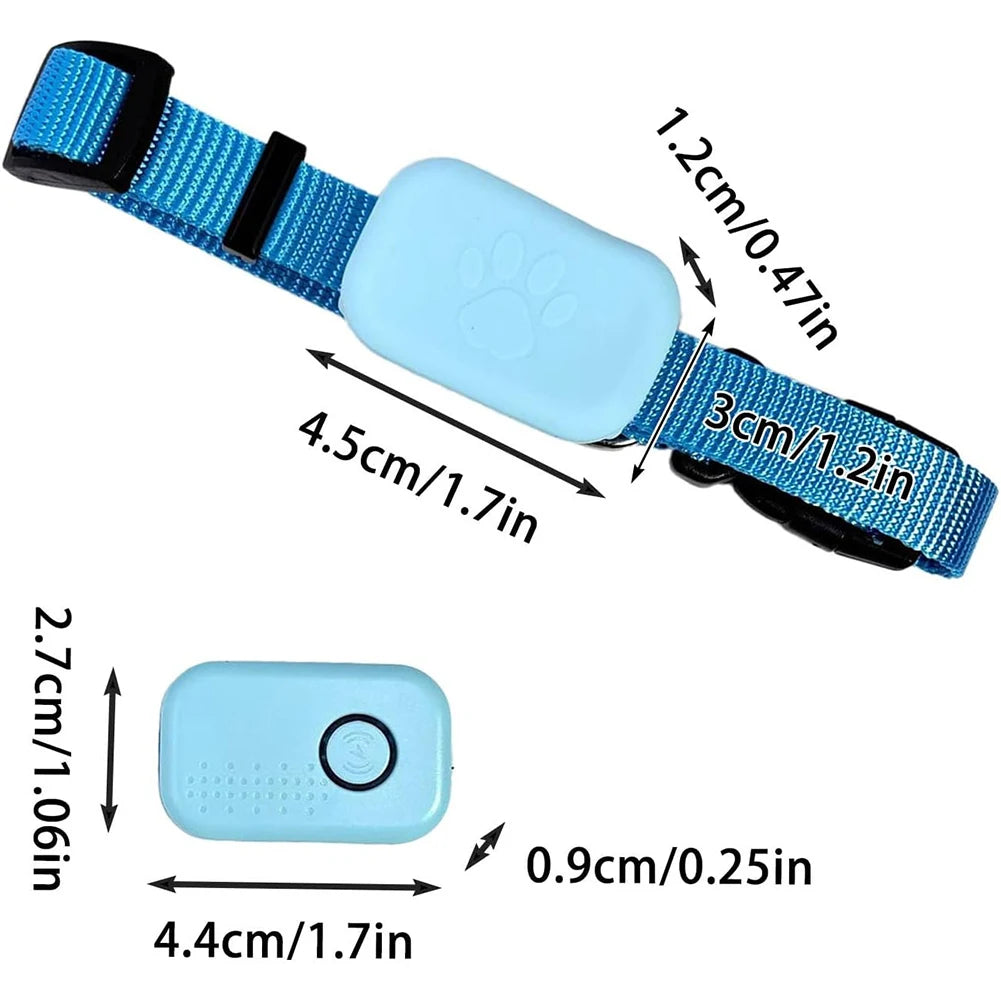 Waterproof Pet GPS Tracker with Adjustable Collar for iOS/Android Remote Global Locator