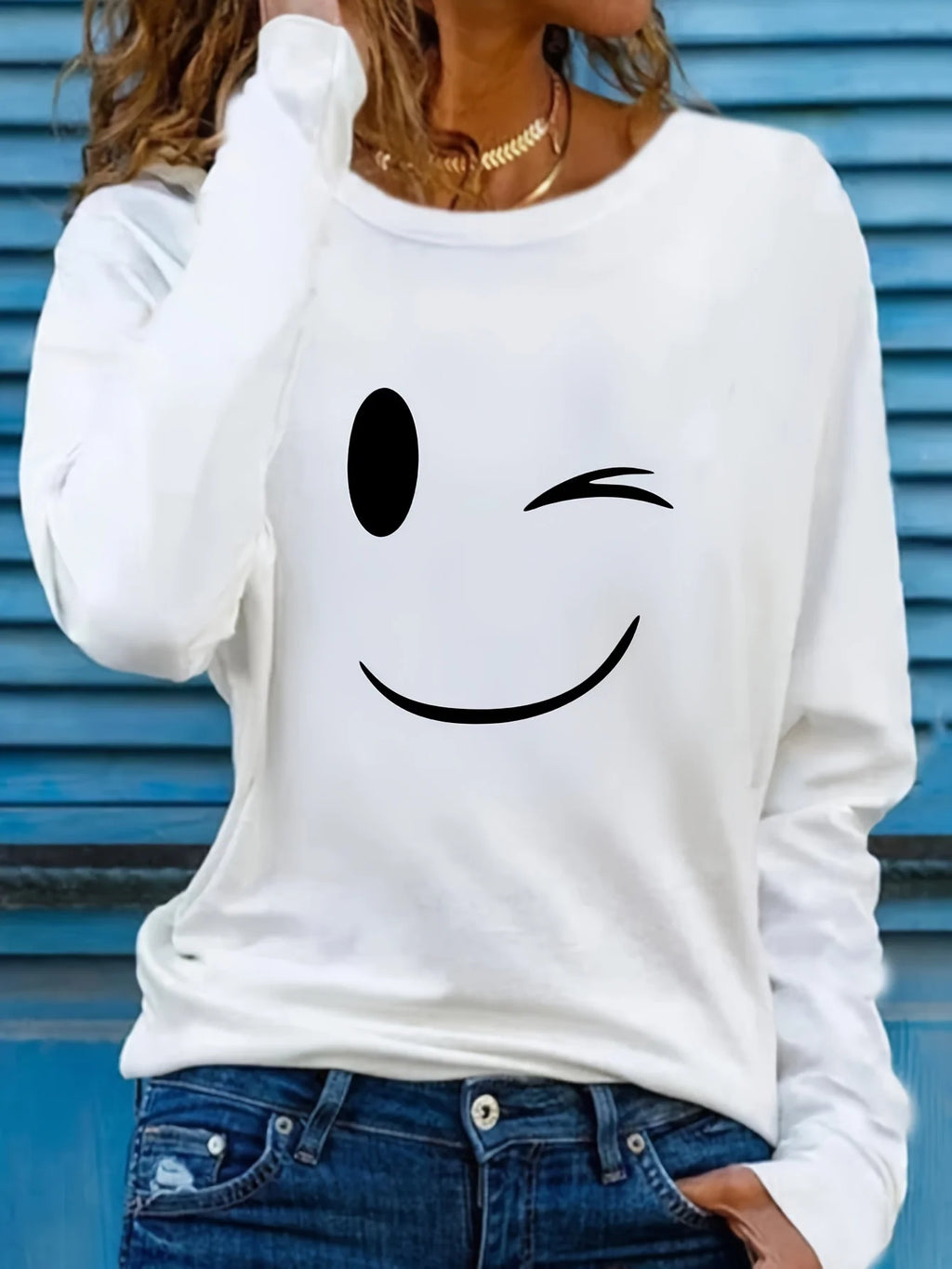 Women's T-shirt Slim Women T-shirt Long-sleeved for Female Thin White Tops