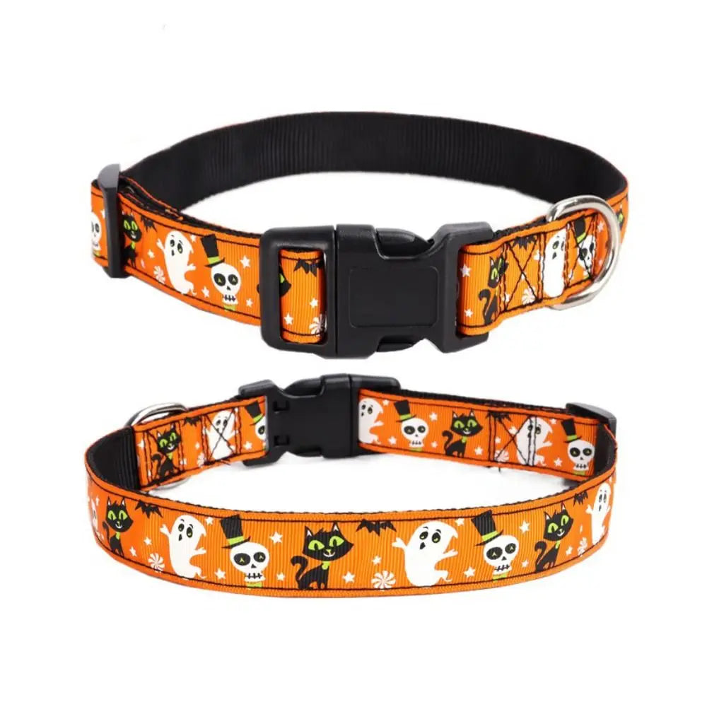 Decorative Halloween Dog Collar,Adjustable/Quick Release