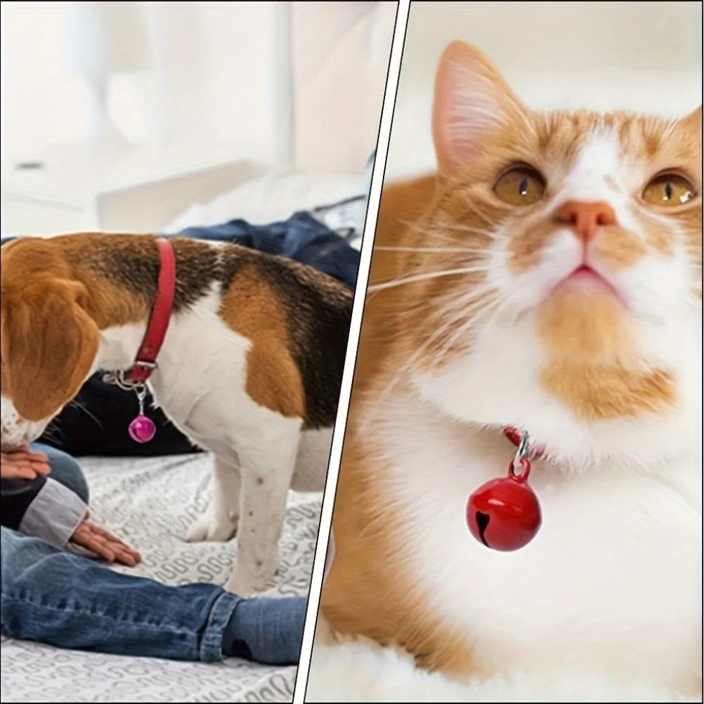 10 Pet Collar Bells,Multifunctional with Safety Buckle, Stylish and Safe
