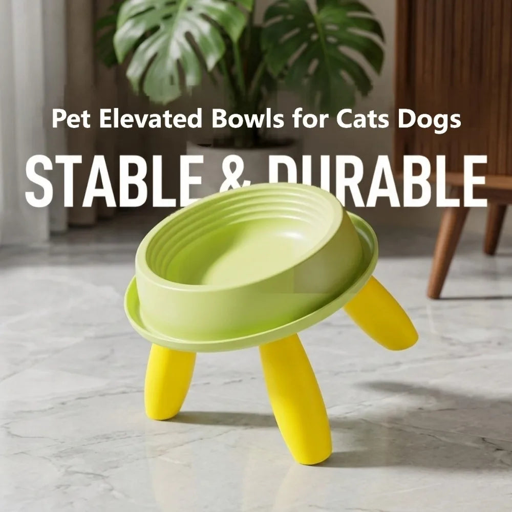 Raised Pet Feeder – Anti-Slip Ergonomic Bowl with Weighted Base & Spill-Proof Design