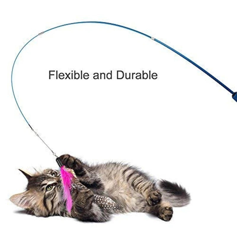Pet Toy Super Long Three Section Telescopic Rod