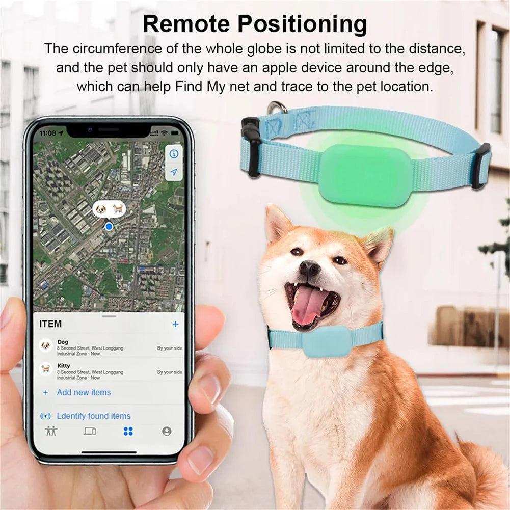 Waterproof Pet GPS Tracker with Adjustable Collar for iOS/Android Remote Global Locator