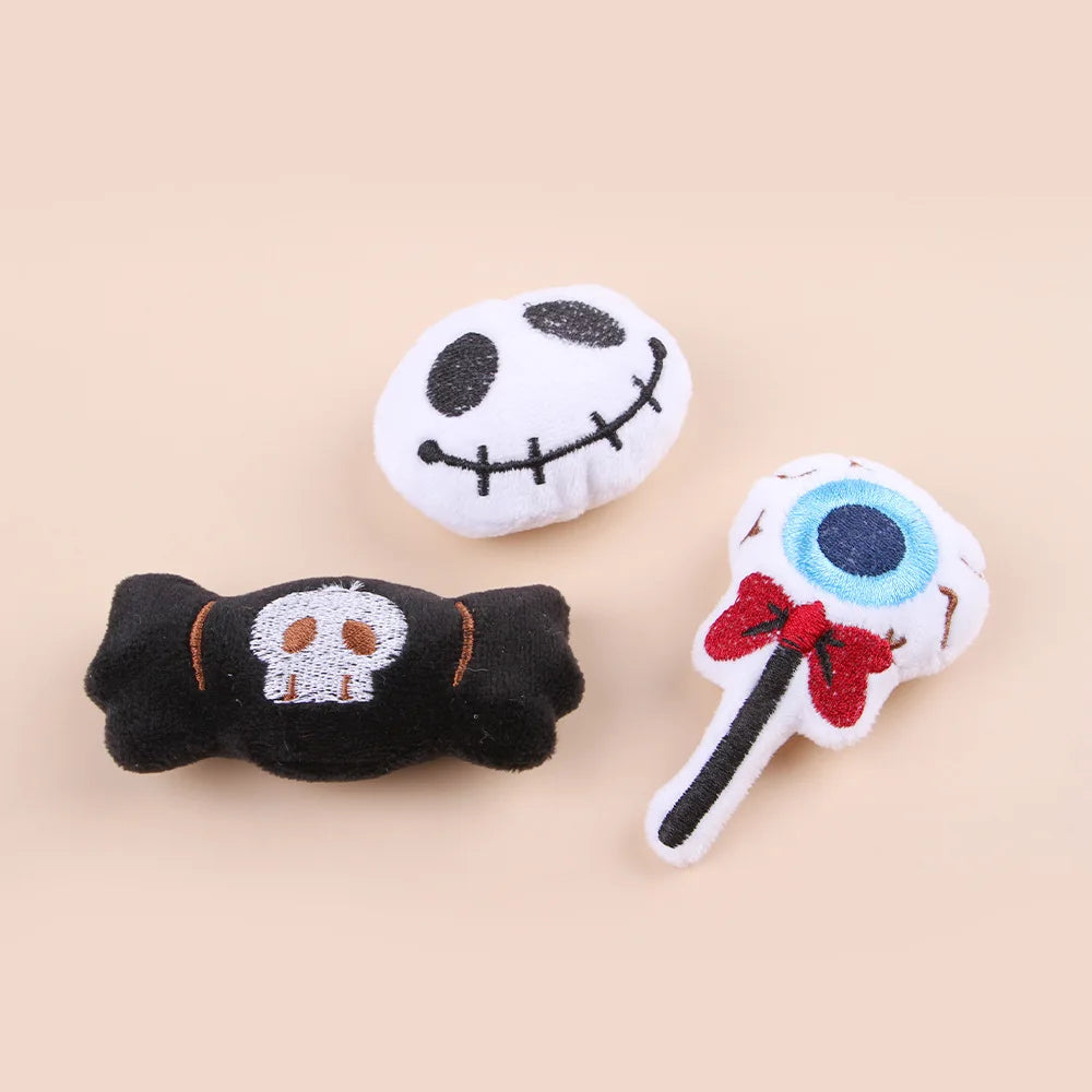 Halloween Cat Fun Pet Toys Small Accessories Halloween Plush Candy