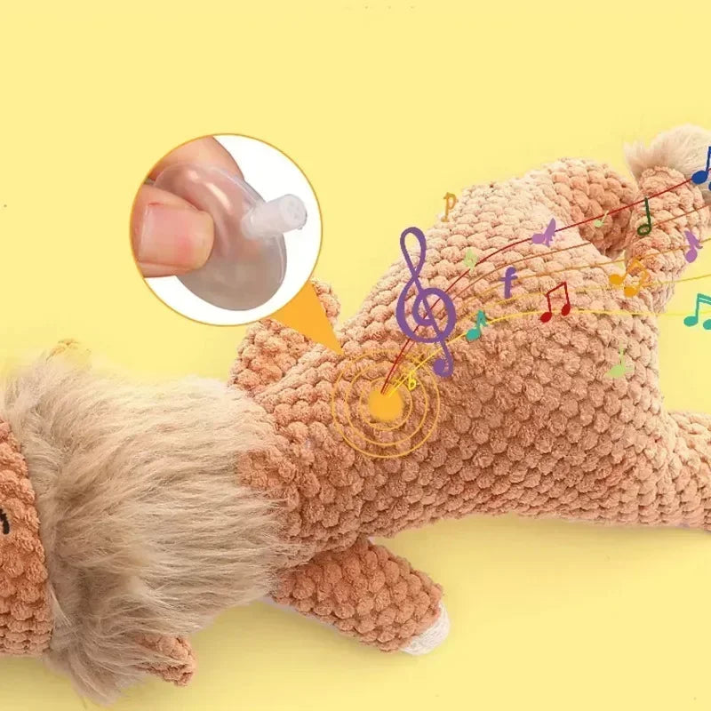 Pet Toys for Large Dogs, Cute Plush Squeak Stuffed Toys Fleece Durable Chewing