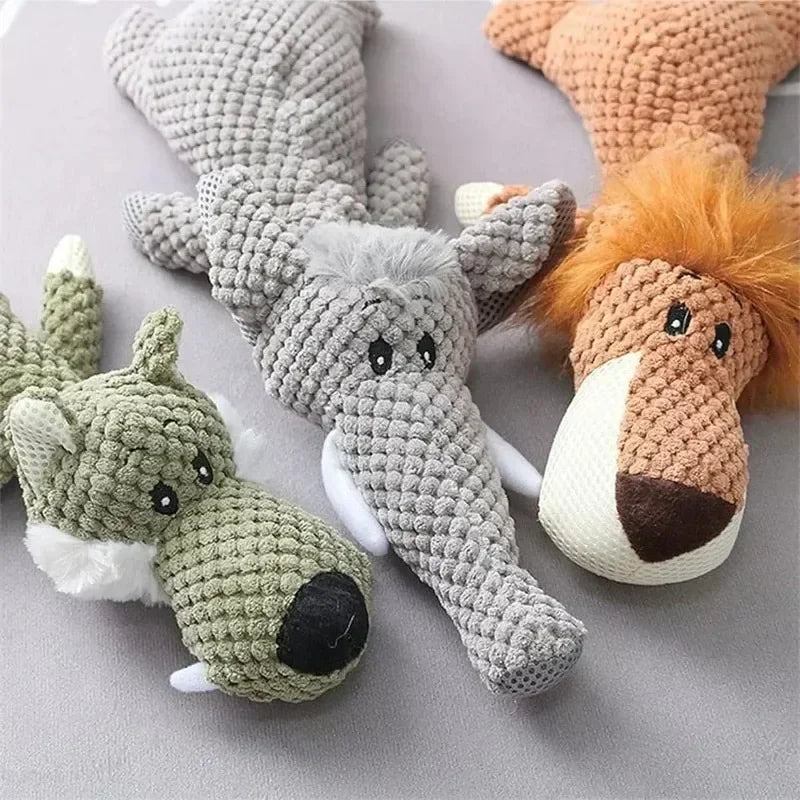 Pet Toys for Large Dogs, Cute Plush Squeak Stuffed Toys Fleece Durable Chewing